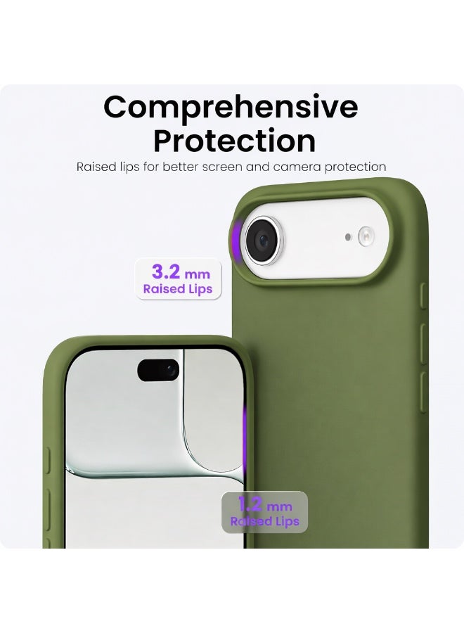 ميدا غطاء سيليكون لجهاز ايفون 17 اير، جراب حماية لكامل الجسم بملمس حريري ناعم، غطاء مضاد للصدمات مع بطانة من المايكروفايبر - Image 5